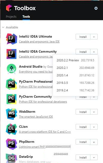 JetBrains Toolbox(JetBrains工具箱)