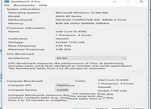 Geekbench 4 Pro