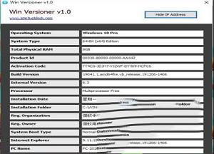 Win Versioner(系统信息检测工具)免费版