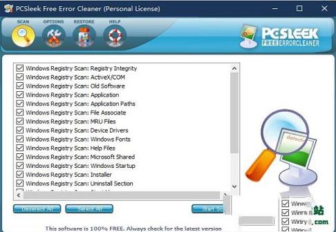 PCSleek Error Cleaner