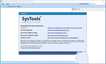 SysTools Pen Drive Recovery破解版 v10.0.0.0(含破解教程)