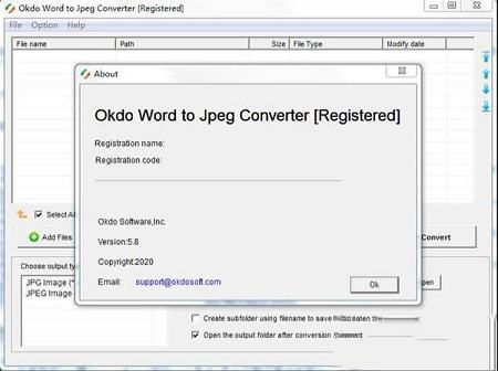 Okdo Word to Jpeg Converter