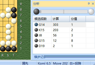 天顶围棋7分析